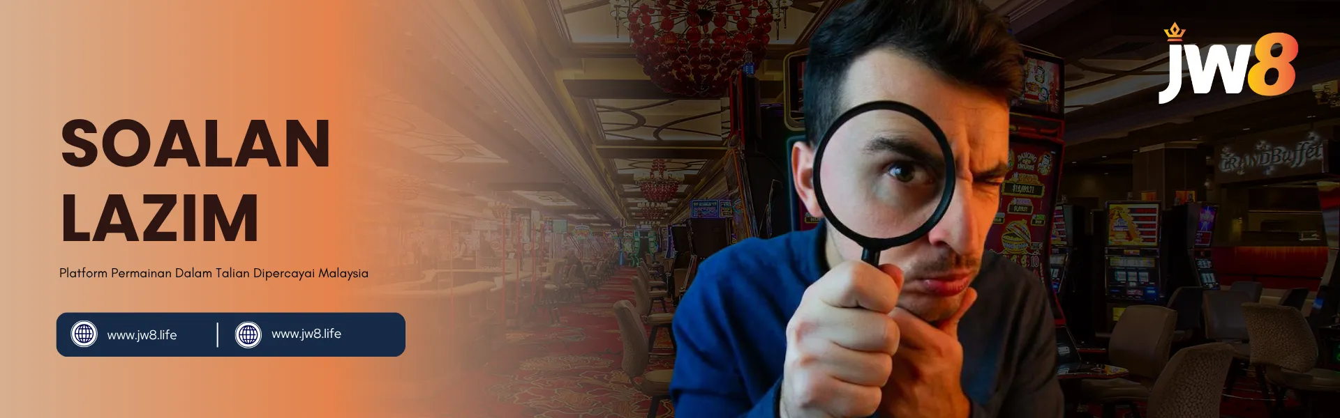 Soalan Lazim JW8 Malaysia 2025 | Ketahui Cara Bermain, Deposit dan Menang dengan Selamat di JW8 Soalan Lazim JW8 Malaysia – Jawapan kepada Soalan Lazim tentang Pendaftaran, Deposit, Bonus dan Permainan Kasino Dalam Talian