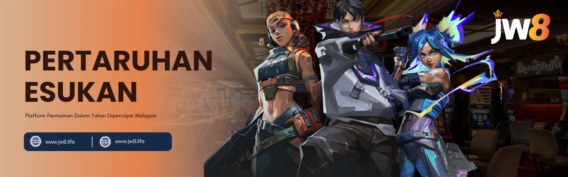 JW8 Pertaruhan eSukan Malaysia 2025 | Main, Tonton & Menang di Kejohanan Permainan Persaingan Teratas Pertaruhan eSukan JW8 Malaysia – Pertaruhan pada Permainan Esports Popular seperti Valorant, Dota 2 dan CS:GO dengan Ganjaran Tunai Sebenar