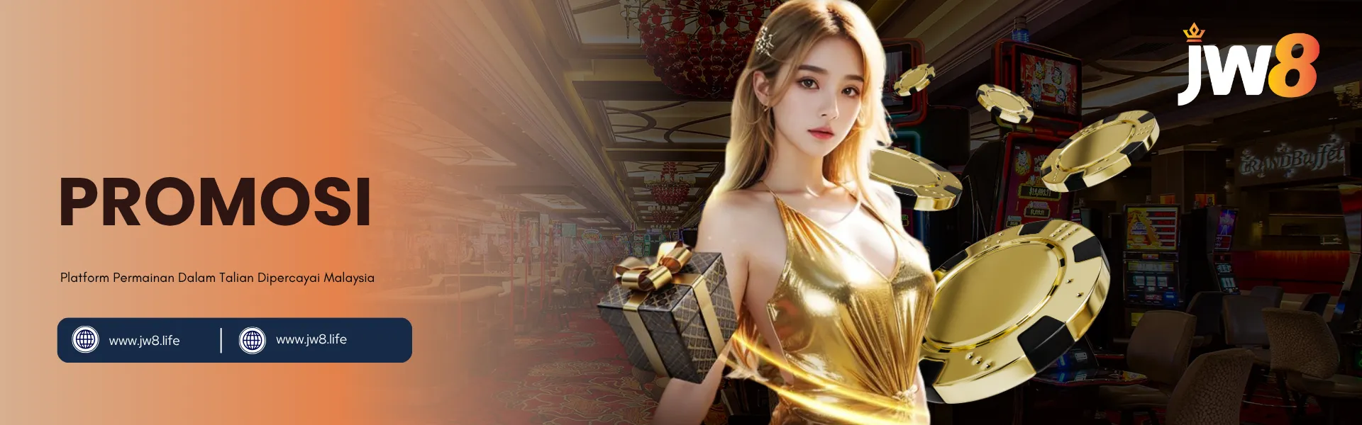 Promosi JW8 Malaysia – Bonus Kasino Eksklusif, Putaran Percuma, Tawaran Pulangan Tunai dan Ganjaran VIP