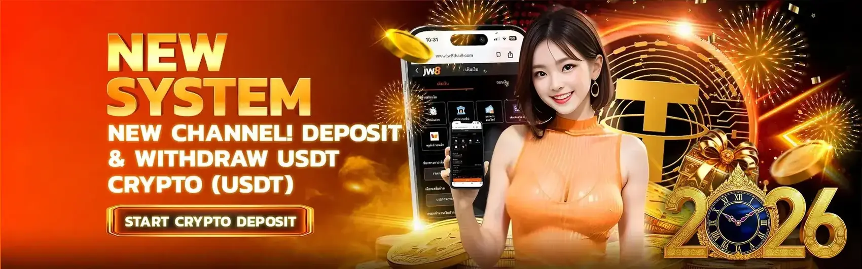JW8 USDT Crypto Deposit Guide - New FPAY System JW8 Now Supports Crypto Deposits with USDT